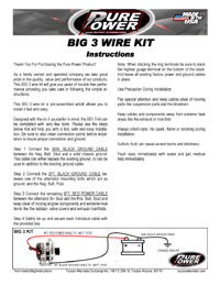 Big 3 High AMP wiring Kit