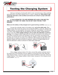 Testing the charging system